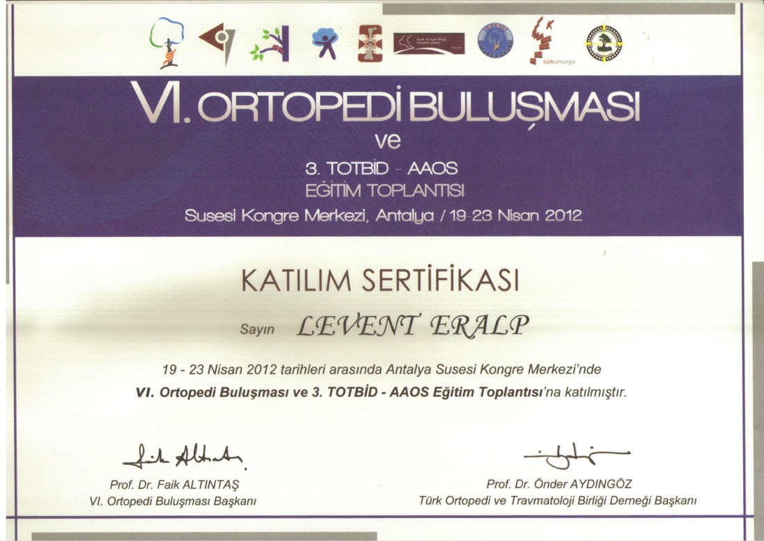 2012 6. ORTOPEDİ BULUŞMA — ilk sayfa