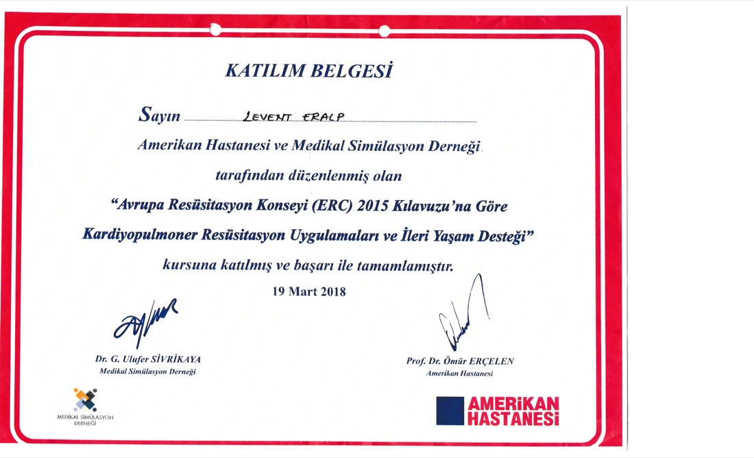 ERC Sertifika — ilk sayfa