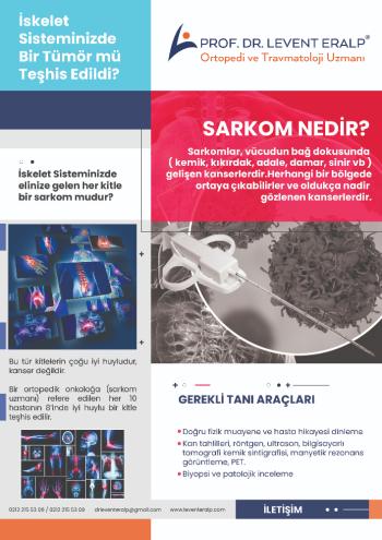 İskelet Sisteminizde Bir Tümör Mü Teşhis Edildi? Sarkom Nedir? Gerekli Tanı Araçları..